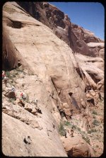 First ascent to traverse south to top of Rainbow - 1952.JPG First ascent to traverse south to top of Rainbow - 1952.JPG